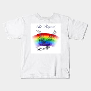 Unicorn Colorful Emblem Kids T-Shirt